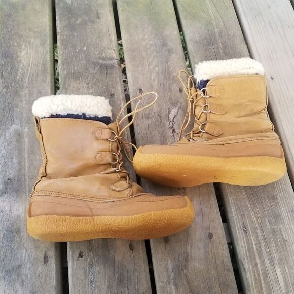 Vintage Sorel Kaufman Chugalug Winter Snow Boots Buff Woman's 6 - Picture 4 of 10